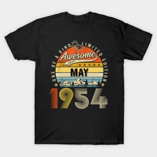 Awesome Since May 1954 Vintage 69th Birthday T-Shirt